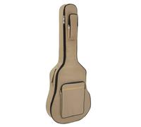 TRIXES Borsa per chitarra con spalline, custodia imbottita impermeabile, bassa, acustica e borsa per chitarra classica, perfetta per viaggiare, Beige, Classic