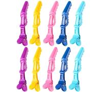 TRIXES Clip per Capelli a Sezione e Styling a Coccodrillo X 10 - Confezione Multicolore, Finitura Lucida, Clip da Parrucchiere per Salone e Casa, per Donna, Uomo, Salute e Bellezza