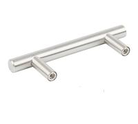 TRIXES Confezione da 20 maniglie in acciaio inox, larghezza 100mm per porta armadio, cassettiera, maniglie a T, distanza interasse 64mm.