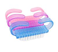 TRIXES Confezione da 3 miniature da viaggio di spazzolini per unghie in colori assortiti, pulizia, bellezza, aiuto