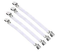 TRIXES Confezione da 4 Fibbie Bianche per ASSE da Stiro Misura Extra-Large/Extra Extra Large