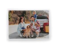 TRIXES Cornice portafoto in acrilico formato A4 - Cornice magnetica multiuso effetto vetro, perfetta da esporre sulla scrivania o in piedi sulla credenza o appoggiarsi sullo scaffale da parete…