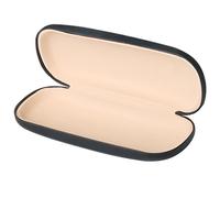 TRIXES Custodia per occhiali nera in finta pelle per cornici piccole o medie con custodia rigida