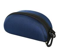 TRIXES Custodia scura blu scuro con zip per occhiali da sole e occhiali da lettura