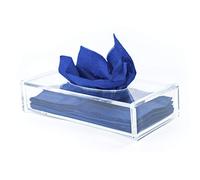 TRIXES Grande scatola porta fazzolettini e salviette in plastica acrilica trasparente.