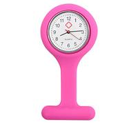 TRIXES Orologio da infermiere in silicone con spilla - orologio tascabile fucsia