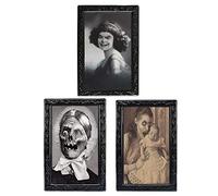 TRIXES Pack of 3 Halloween 3D Lenticular Magic Moving Picture Frames 38 X 25 cm