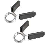 TRIXES Paio Clip a Molla - 2 x Molle a Forbice 1" per Manubri Palestra Fitness - Collari per Manubrio - per Barra Bilanciere per Diametro 25 mm