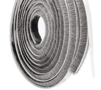 TRIXES Paraspifferi - Striscia paraspifferi porta - per porte scorrevoli - finestre - antivento - antipolvere - paraspifferi porta autoadesivo - alta densità - grigio - 5 m - larghezza 0,9 cm