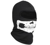 TRIXES Passamontagna con Teschio a Testa Intera - per Ciclismo, Motociclisti, Snowboard, Softair - Scaldavento Antivento Aderente - Accessorio Moda Halloween - Taglia Unica