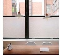 TRIXES Pellicola schermo privacy finestra - Decorativa autoadesiva adesivi per casa bagno ufficio sala riunioni - Effetto vetro satinato opaco - 45 x 200 cm