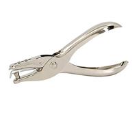 TRIXES Perforatore a foro singolo - Argento da 6 mm - Perforatrice ad alte prestazioni come accessorio da scrivania con capacità di fogli multipli per carta A4 - cartelle e altro - Design elegante