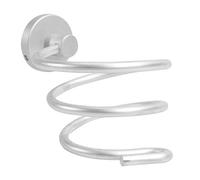 TRIXES Porta Phon - Porta Asciugacapelli da parete supporto asciugacapelli - Porta asciugacapelli per uso professionale o domestico - Colore del supporto argento spazzolato, viti di fissaggio incluse