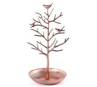 TRIXES Portagioie in bronzo anticato - Uccelli vintage - Appendi i tuoi gioielli - Appendi gioielli - Organizer da appendere a torre