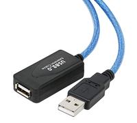 TRIXES Ripetitore attivo Cavo di prolunga USB da 10 m - USB ad alta velocità da maschio a femmina - Conforme a USB 2.0 e USB 1.1 per stampanti, tastiere, console di gioco, antenna WiFi, cuffie ecc.