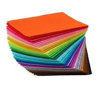 TRIXES Set di 40 fogli di feltro multicolori per lavori artistici e artigianali, feltro, per fai da te