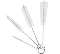 TRIXES Set di scovolini in nylon per la pulizia delle bottiglie, 4 diverse dimensioni