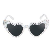 TRIXES SPOSA A ESSERE Occhiali da sole a cuore - Design vintage a cuore d'amore - Occhio di gatto Sfumature Occhiali da sposa