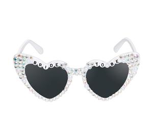 TRIXES SPOSA A ESSERE Occhiali da sole a cuore - Design vintage a cuore d'amore - Occhio di gatto Sfumature Occhiali da sposa