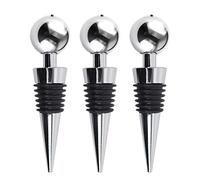 TRIXES Tappi per Vino per Bottiglie - Tappi per Champagne - Set di 3 Bottiglie in Acciaio Inox - Tappi Compattatori Accessori Cucina - Accessori Bar - Confezionamento sottovuoto