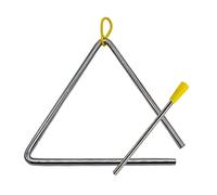 TRIXES Triangolo strumento musicale da 17,8 cm - Gioca insieme a strumenti a percussione come tamburo, campane, xilofono, maracas, glockenspiel - Adatto per adulti, bambini - Set di giocattoli