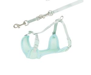 TRIXIE 15565 Junior Puppy - Pettorina morbida e guinzaglio S-M 26-34 cm/10 mm, 2,00 m, colore: menta