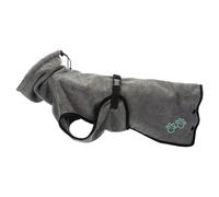 Trixie Accappatoio Grigio Per Cani - In Pile, Protettivo E Regolabile