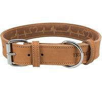 Trixie Accessorio per Animali, L, Marrone | Cucito in design classico per un guinzaglio delicato, durevole, accuratamente lavorato e piacevolmente morbido