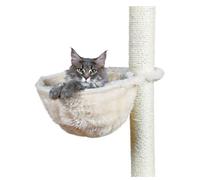 Trixie Peluche Gatto Borsa per Tiragraffi, Struttura in Metallo, Diametro 38 cm, Colore: Crema