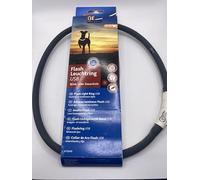 TRIXIE Anello luminoso per cani XS-XL nero/rosso - Collare luminoso per cani ideale per passeggiate al buio - Ricaricabile e regolabile individualmente - 12649