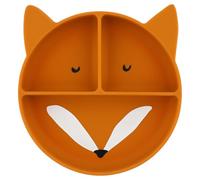 Trixie Baby Trixie - Piatto in silicone con ventosa e scomparti per neonati e bambini (Mr. Fox (Volpe)), 96-4XX