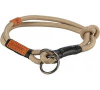 TRIXIE Collare per cani BE Nordic S sabbia/nero - comodo collare per cani di piccola taglia con limitatore di trazione - robusto ed elegante - 17314