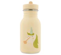 Trixie - Borraccia per bambini in acciaio inossidabile 350 ml - Mrs. Unicorn (Unicorno), Bianco