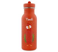 Trixie - Borraccia per bambini personalizzabile con nome, motivo pappagallo, 500 ml (pappagallo, borraccia da 500 ml)