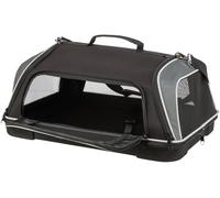 Trixie borsa aereo per borsa per cani imbarco nero/grigio 55x23x40 cm