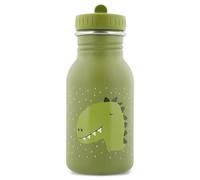 TRIXIE Borraccia per bambini e bambine in acciaio inox, da 350 ml, con motivo Mr. Dino (dinosauro), colore verde