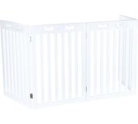 TRIXIE Cancelletto in MDF Bianco 4 Sezioni 60-160X75CM