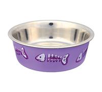 TRIXIE Ciotola in metallo con rivestimento in plastica 0,3 l / 12 cm