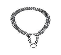 TRIXIE Catena a Doppia Fila cromata Semi-strozzatore con Sollievo dallo Sforzo, 35 cm x 2,0 mm