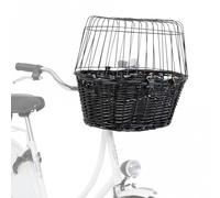 Trixie Cestino Bicicletta IN Vimini Con Grata - Nero