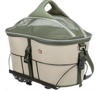 TRIXIE Cestino per bicicletta, verde oliva/beige