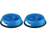 TRIXIE Ciotola di plastica Slow Feed - Ciotole e abbeveratoi Cane (Confezione da 2)