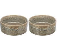 Trixie Ciotola per Cani in Ceramica, 900 ml, Marrone, Ø 16 cm, Pesante, Antiscivolo, Resistente e Lavabile in lavastoviglie, 25111 (Confezione da 2)
