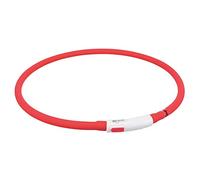 TRIXIE - Collare Luminoso USB, Colore: Rosso