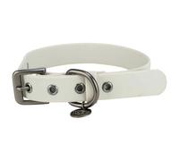 TRIXIE Collare per cani CityStyle M: collo 35 - 42 cm/20 mm grigio chiaro - Collare in PVC di alta qualità per cani di taglia piccola, media regolabile, impermeabile e lavabile, 1971516