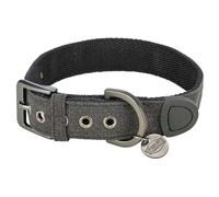 TRIXIE CityStyle collare in cotone per cani L-XL: 50-57 cm/35 mm nero, largo