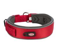 Collare premium, extra largo 33-42 cm/35 mm rosso/ghisa