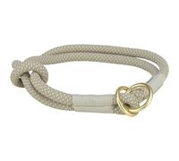 Trixie - Collare per cani morbido, semiscivoloso, colore: grigio chiaro