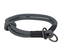 Trixie Soft Rope collare rotondo semi-retrattile, L: 50 cm/ 10 mm, nero/grigio