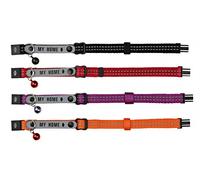 Trixie - Collare Riflettente in Nylon per Gatto, colori Assortiti